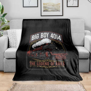 Retro Emblem Classic Steam Train Throw Blanket Locomotive Heritage Pride Legend of the Rails TS02 Print Your Wear