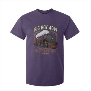 Retro Emblem Classic Steam Train T Shirt For Kid Locomotive Heritage Pride Legend of the Rails TS02 Purple Print Your Wear
