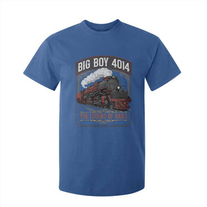 Retro Emblem Classic Steam Train T Shirt For Kid Locomotive Heritage Pride Legend of the Rails TS02 Royal Blue Print Your Wear