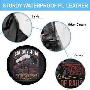 Retro Emblem Classic Steam Train Spare Tire Cover Locomotive Heritage Pride Legend of the Rails TS02 Print Your Wear