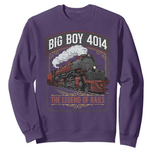 Retro Emblem Classic Steam Train Sweatshirt Locomotive Heritage Pride Legend of the Rails TS02 Purple Print Your Wear