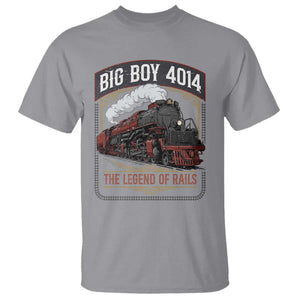 Retro Emblem Classic Steam Train T Shirt Locomotive Heritage Pride Legend of the Rails TS02 Sport Gray Print Your Wear