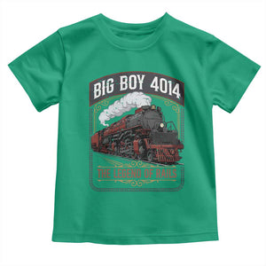 Retro Emblem Classic Steam Train Toddler T Shirt Locomotive Heritage Pride Legend of the Rails TS02 Irish Green Print Your Wear