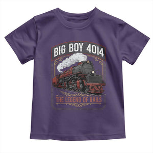 Retro Emblem Classic Steam Train Toddler T Shirt Locomotive Heritage Pride Legend of the Rails TS02 Purple Print Your Wear
