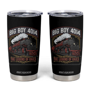 Retro Emblem Classic Steam Train Tumbler Cup Locomotive Heritage Pride Legend of the Rails TS02 Black Print Your Wear