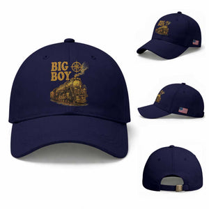 Vintage American Steam Train Locomotive Legend Baseball Cap Compass Adventure Heritage Pride Graphic
