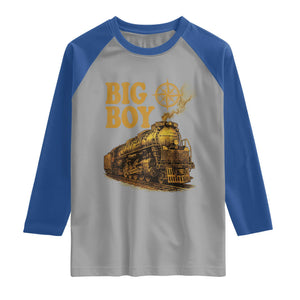 Vintage American Steam Train Locomotive Legend Raglan Shirt Compass Adventure Heritage Pride Graphic TS02 Sport Gray Royal Print Your Wear