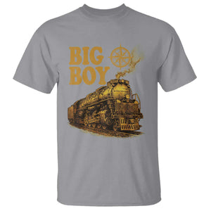 Vintage American Steam Train Locomotive Legend T Shirt Compass Adventure Heritage Pride Graphic TS02 Sport Gray Print Your Wear