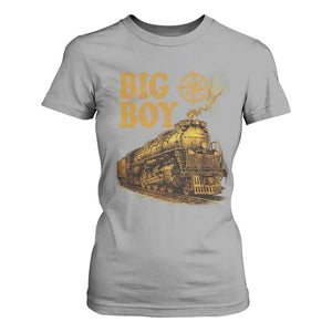 Vintage American Steam Train Locomotive Legend T Shirt For Women Compass Adventure Heritage Pride Graphic TS02 Sport Gray Print Your Wear