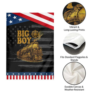 Vintage American Steam Train Locomotive Legend Patriotic Garden Flag Compass Adventure Heritage Pride Graphic TS02 Print Your Wear