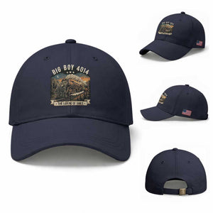 Scenic Mountain Steam Train Graphic Baseball Cap Legend of the Rails Heritage Pride