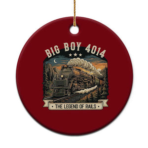 Scenic Mountain Steam Train Graphic Ceramic Ornament Legend of the Rails Heritage Pride TS02 1pc Red Print Your Wear