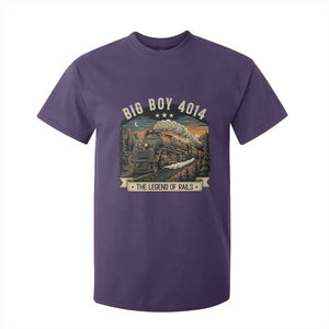 Scenic Mountain Steam Train Graphic T Shirt For Kid Legend of the Rails Heritage Pride TS02 Purple Print Your Wear