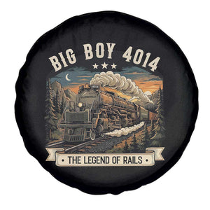 Scenic Mountain Steam Train Graphic Spare Tire Cover Legend of the Rails Heritage Pride TS02 Print Your Wear
