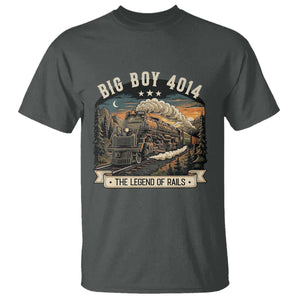 Scenic Mountain Steam Train Graphic T Shirt Legend of the Rails Heritage Pride TS02 Dark Heather Print Your Wear