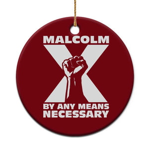 Malcolm X Power Fist Ceramic Ornament Civil Rights Leader Pride Bold Statement TS02 1pc Red Print Your Wear