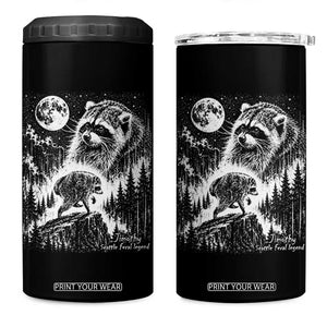 Jimothy Three Raccoon Moon Parody Wildlife Graphic 4 in 1 Can Cooler Tumbler Vintage Seattle Feral Legend Trash Panda Meme