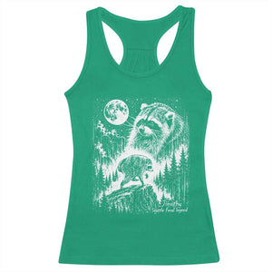 Jimothy Three Raccoon Moon Parody Wildlife Graphic Racerback Tank Top Vintage Seattle Feral Legend Trash Panda Meme
