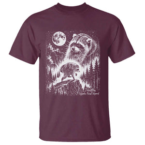 Jimothy Three Raccoon Moon Parody Wildlife Graphic T Shirt Vintage Seattle Feral Legend Trash Panda Meme