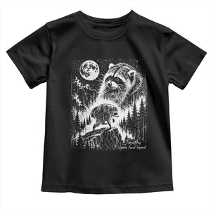 Jimothy Three Raccoon Moon Parody Wildlife Graphic Toddler T Shirt Vintage Seattle Feral Legend Trash Panda Meme