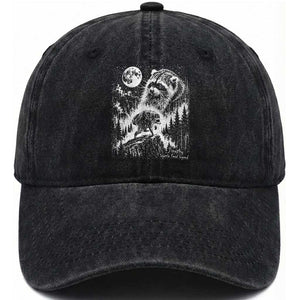 Jimothy Three Raccoon Moon Parody Wildlife Graphic Washed Cotton Baseball Cap Vintage Seattle Feral Legend Trash Panda Meme