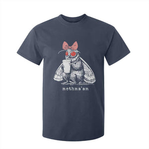 Mothma'am Pink Bow Cryptid Spooky T Shirt For Kid Funny Cute Coquette Mothman Legend Graphic