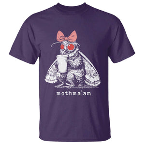 Mothma'am Pink Bow Cryptid Spooky T Shirt Funny Cute Coquette Mothman Legend Graphic