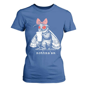 Mothma'am Pink Bow Cryptid Spooky T Shirt For Women Funny Cute Coquette Mothman Legend Graphic