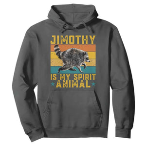Jimothy Is My Spirit Animal Seattle Raccoon Lover Hoodie Retro Sunset Viral Ballard Trash Panda Graphic