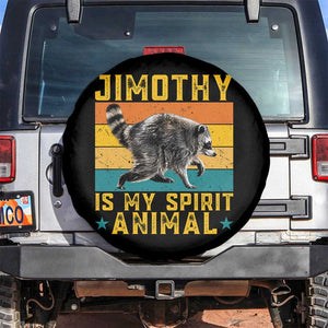 Jimothy Is My Spirit Animal Seattle Raccoon Lover Spare Tire Cover Retro Sunset Viral Ballard Trash Panda Graphic