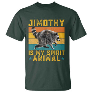 Jimothy Is My Spirit Animal Seattle Raccoon Lover T Shirt Retro Sunset Viral Ballard Trash Panda Graphic