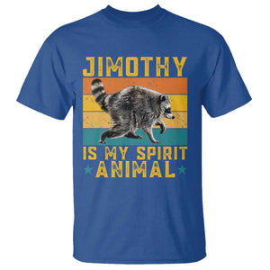Jimothy Is My Spirit Animal Seattle Raccoon Lover T Shirt Retro Sunset Viral Ballard Trash Panda Graphic