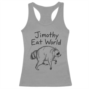 Jimothy Eat World Funny Music Parody Racerback Tank Top Viral Seattle Raccoon Trash Panda Meme