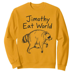 Jimothy Eat World Funny Music Parody Sweatshirt Viral Seattle Raccoon Trash Panda Meme