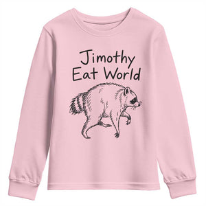 Jimothy Eat World Funny Music Parody Youth Sweatshirt Viral Seattle Raccoon Trash Panda Meme