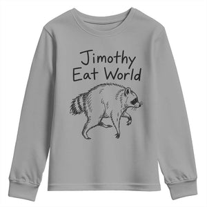 Jimothy Eat World Funny Music Parody Youth Sweatshirt Viral Seattle Raccoon Trash Panda Meme