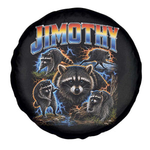Jimothy the Raccoon Vintage 90s Bootleg Lightning Graphic Spare Tire Cover Viral Seattle Trash Panda