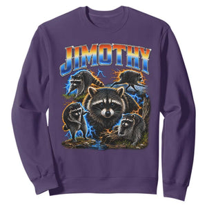 Jimothy the Raccoon Vintage 90s Bootleg Lightning Graphic Sweatshirt Viral Seattle Trash Panda