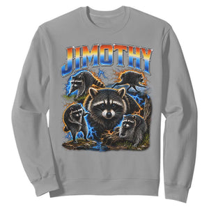 Jimothy the Raccoon Vintage 90s Bootleg Lightning Graphic Sweatshirt Viral Seattle Trash Panda