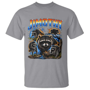 Jimothy the Raccoon Vintage 90s Bootleg Lightning Graphic T Shirt Viral Seattle Trash Panda