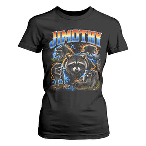 Jimothy the Raccoon Vintage 90s Bootleg Lightning Graphic T Shirt For Women Viral Seattle Trash Panda
