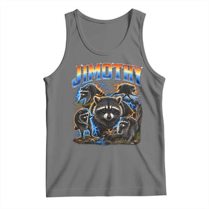 Jimothy the Raccoon Vintage 90s Bootleg Lightning Graphic Tank Top Viral Seattle Trash Panda