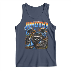 Jimothy the Raccoon Vintage 90s Bootleg Lightning Graphic Tank Top Viral Seattle Trash Panda