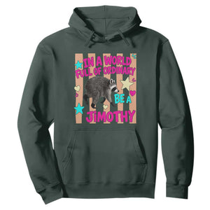 In A World Full Of Ordinary Be A Jimothy Preppy Style Hoodie Cute Y2K Pop Seattle Raccoon Legend Graphic