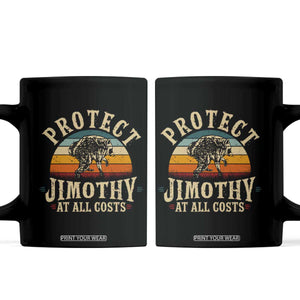 Protect Jimothy At All Costs Seattle Raccoon Coffee Mug Vintage Sunset Feral Trash Panda Legend Supporter