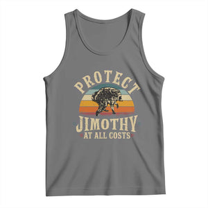 Protect Jimothy At All Costs Seattle Raccoon Tank Top Vintage Sunset Feral Trash Panda Legend Supporter