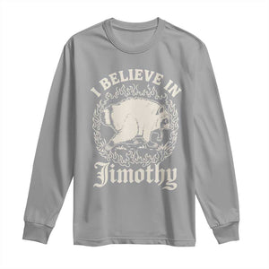I Believe In Jimothy the Seattle Raccoon Long Sleeve Shirt Flaming Circle Vintage Feral Legend Trash Panda Supporter