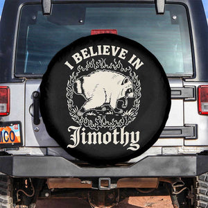 I Believe In Jimothy the Seattle Raccoon Spare Tire Cover Flaming Circle Vintage Feral Legend Trash Panda Supporter