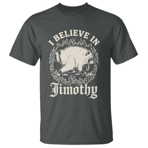 I Believe In Jimothy the Seattle Raccoon T Shirt Flaming Circle Vintage Feral Legend Trash Panda Supporter
