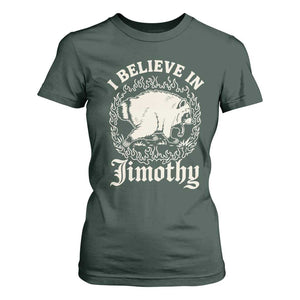 I Believe In Jimothy the Seattle Raccoon T Shirt For Women Flaming Circle Vintage Feral Legend Trash Panda Supporter